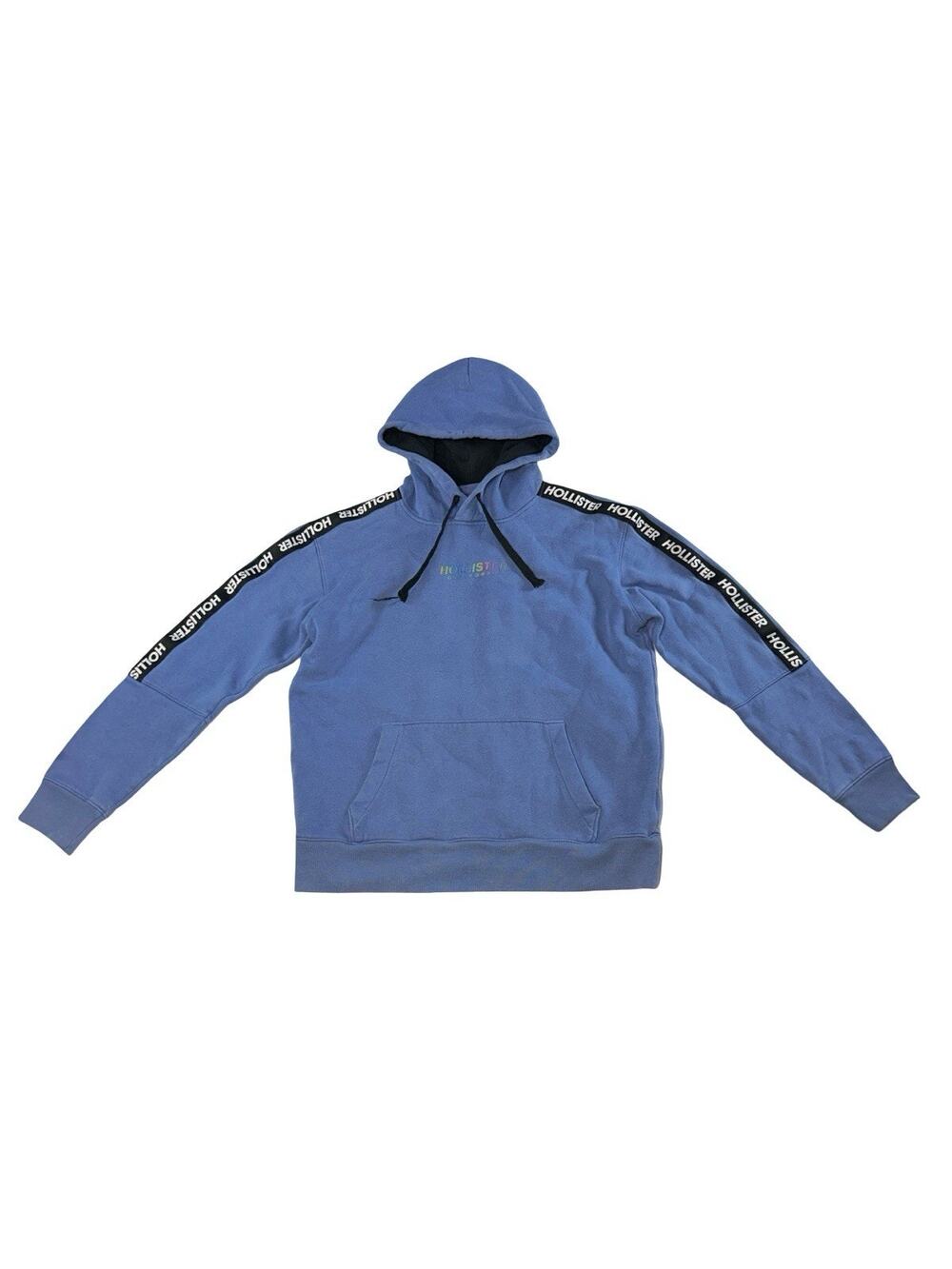 Hollister California Blue Logo Tape Pullover Hoodie Men’s Medium